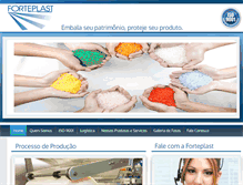 Tablet Screenshot of forteplast.com.br